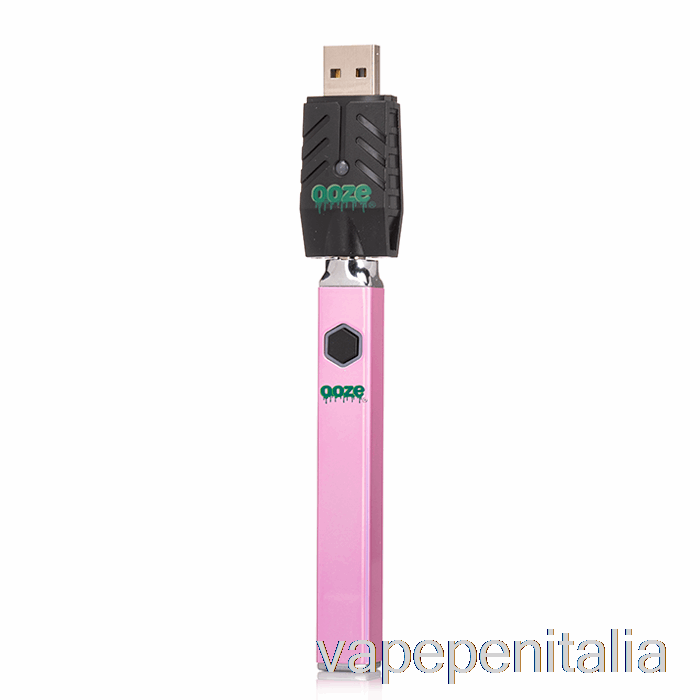 Penna Vape Ooze Quad Flex Temp 500mah Batteria Rosa Ghiaccio